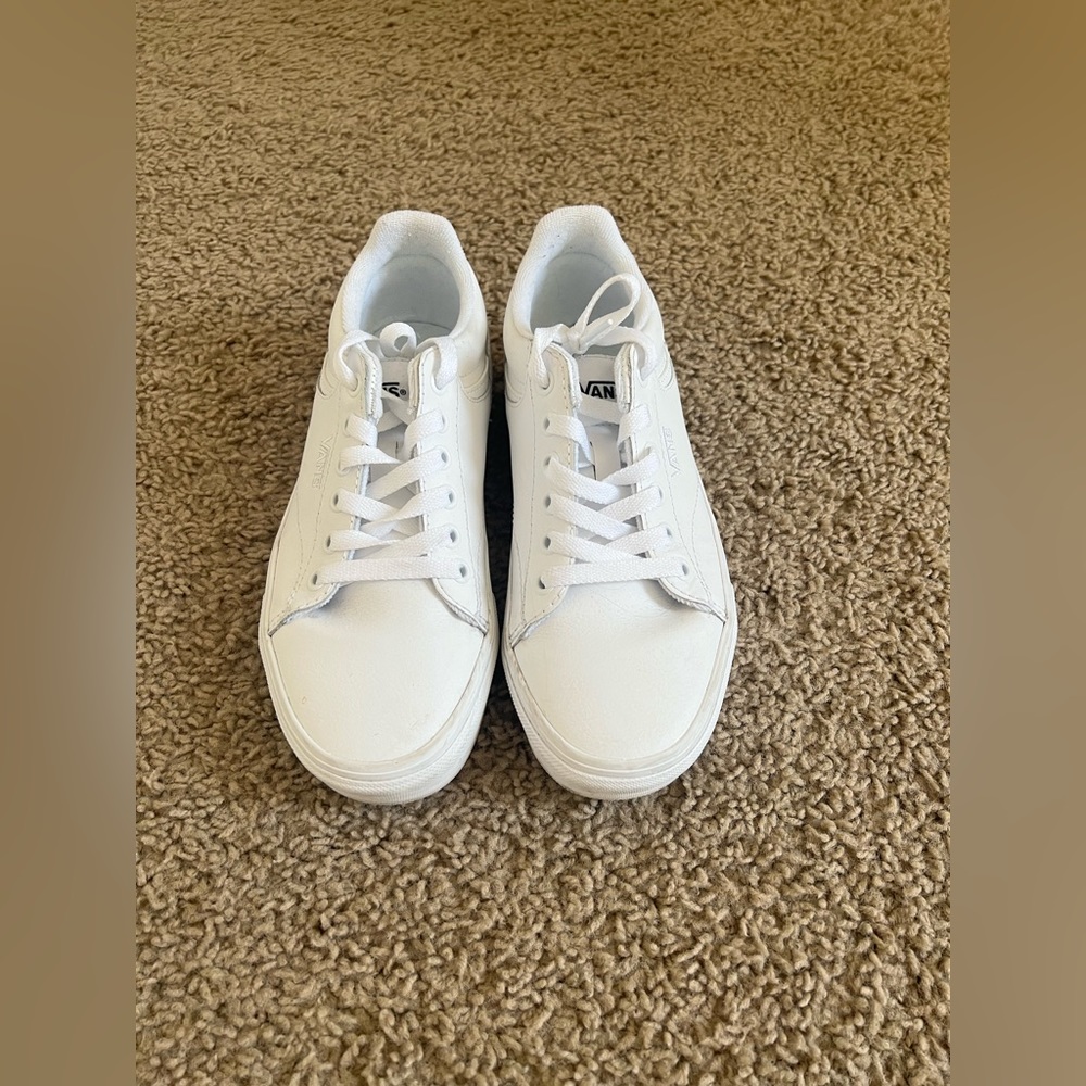 Vans white shoes